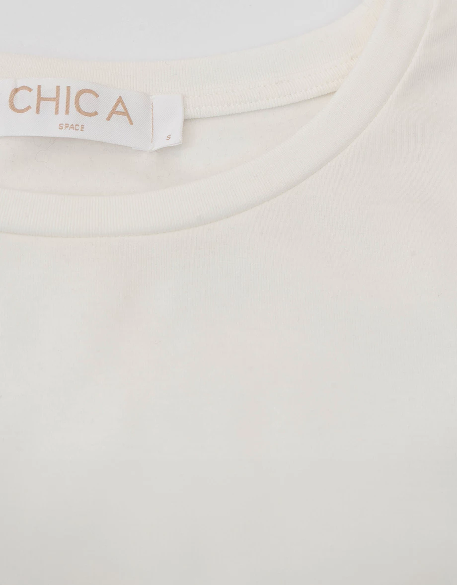 Crew Neck Long Sleeve Brushed Cropped Top