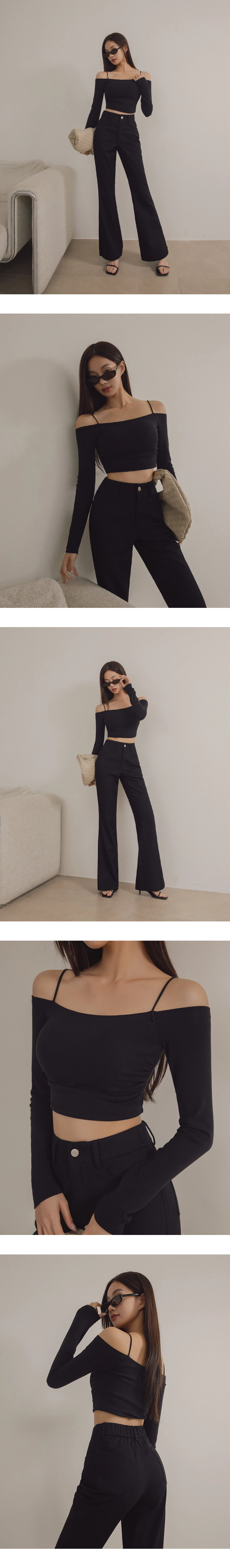 Off Shoulder Spaghetti Strap Ruched Cropped Padded Bra Top