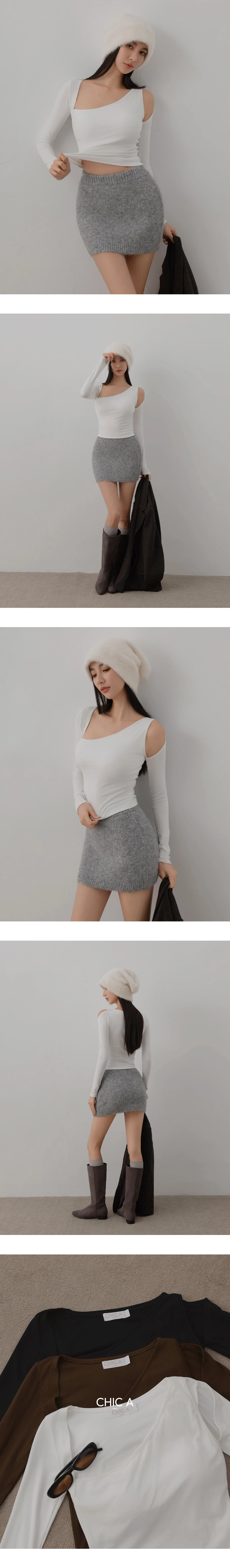 Asymmetric One Shoulder Cut Out Long Sleeve Padded Bra Top