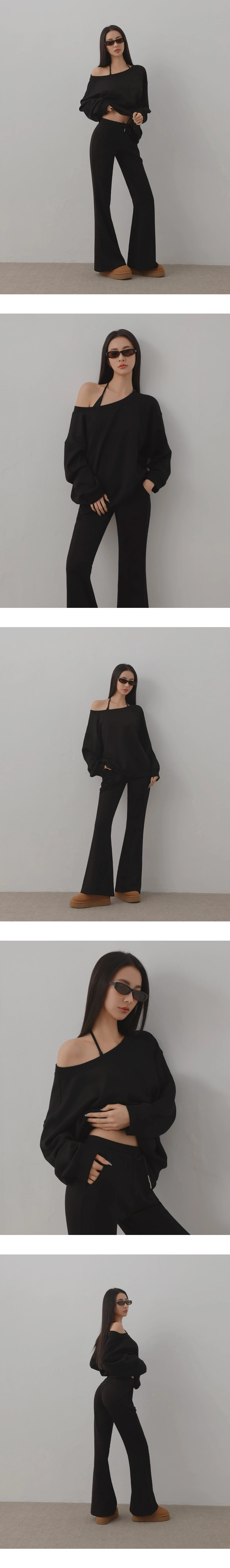 Oversized Fleece Lined Crewneck Sweatshirt