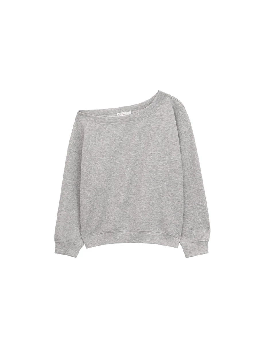 Oversized Fleece Lined Crewneck Sweatshirt
