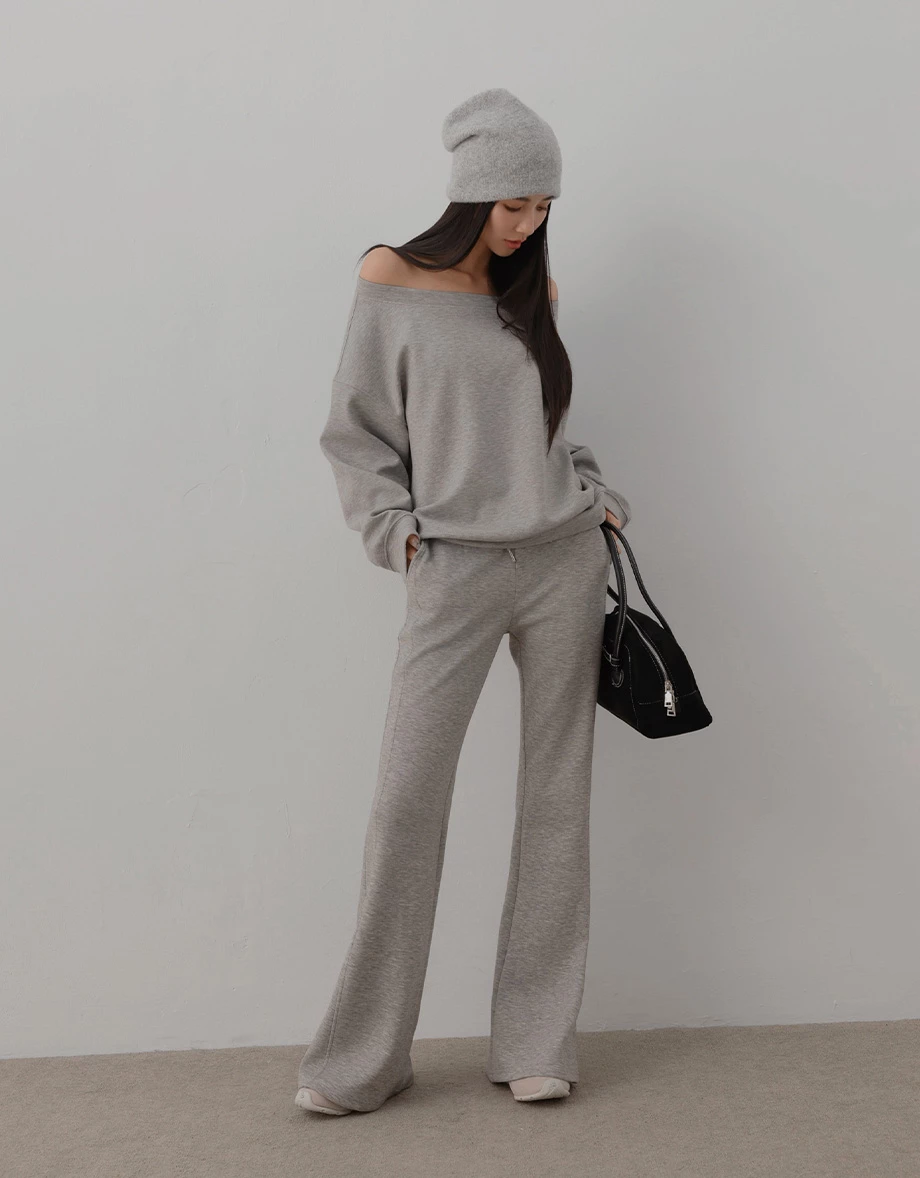 Oversized Fleece Lined Crewneck Sweatshirt