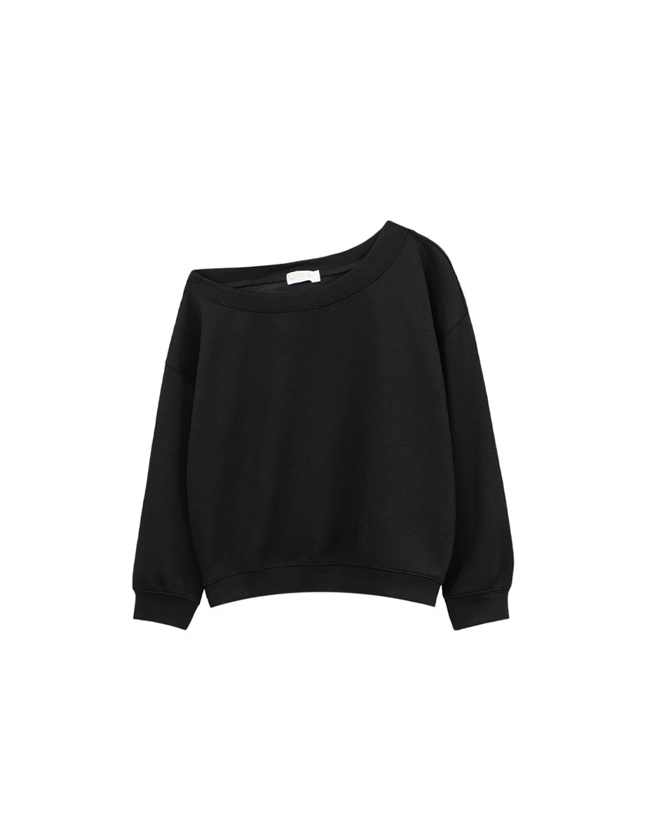 Oversized Fleece Lined Crewneck Sweatshirt