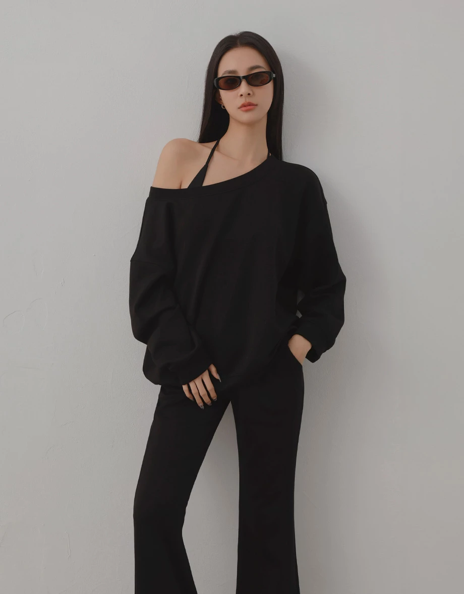 Oversized Fleece Lined Crewneck Sweatshirt