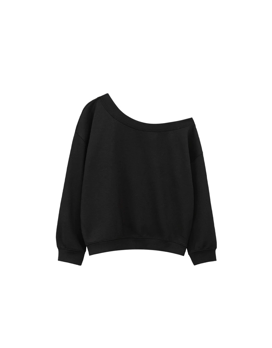 Oversized Fleece Lined Crewneck Sweatshirt