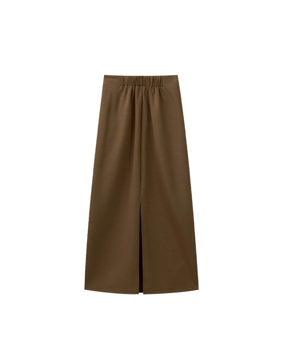 Soft Stretch Cotton Basic High Waist Jersey Maxi Skirt Soft Stretch Cotton Basic High Waist Jersey Maxi Skirt