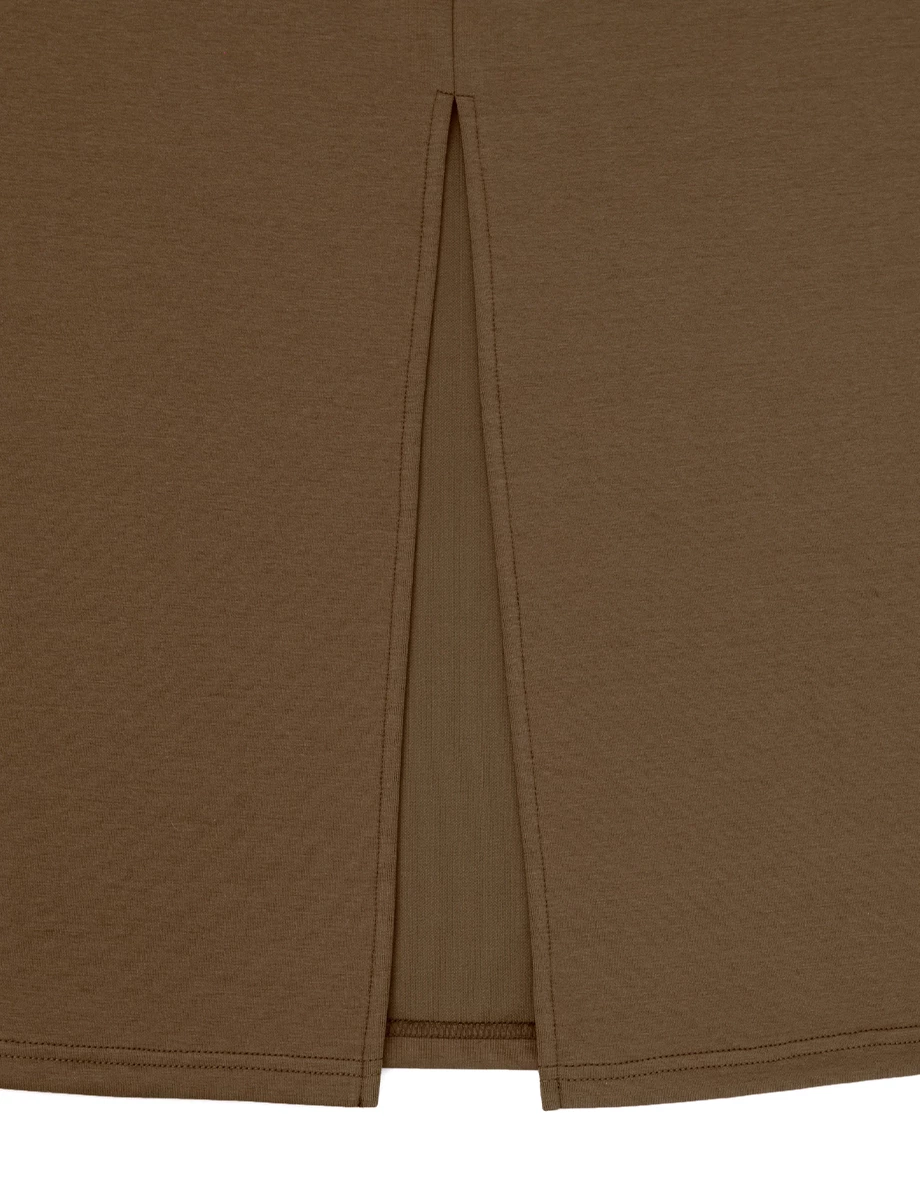 Soft Stretch Cotton Basic High Waist Jersey Maxi Skirt Soft Stretch Cotton Basic High Waist Jersey Maxi Skirt