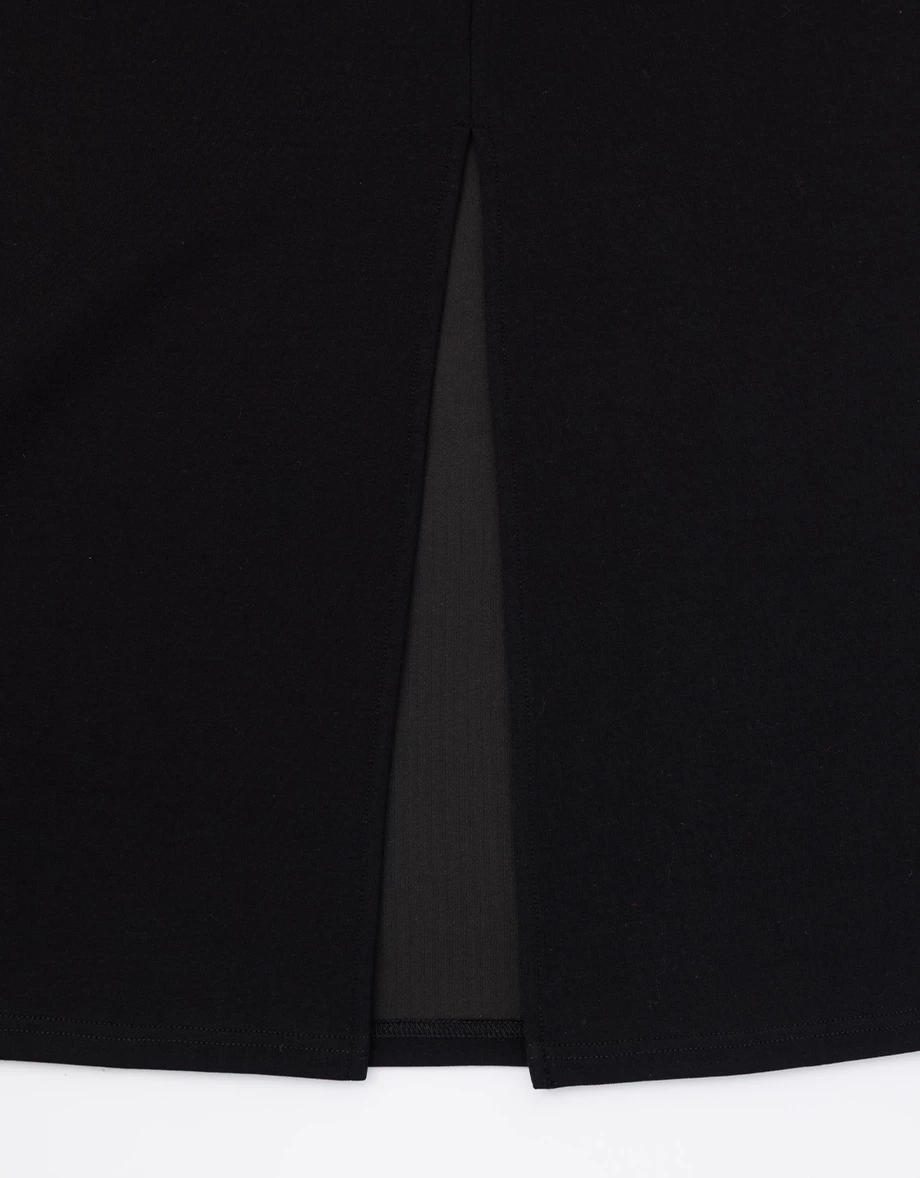 Soft Stretch Cotton Basic High Waist Jersey Maxi Skirt