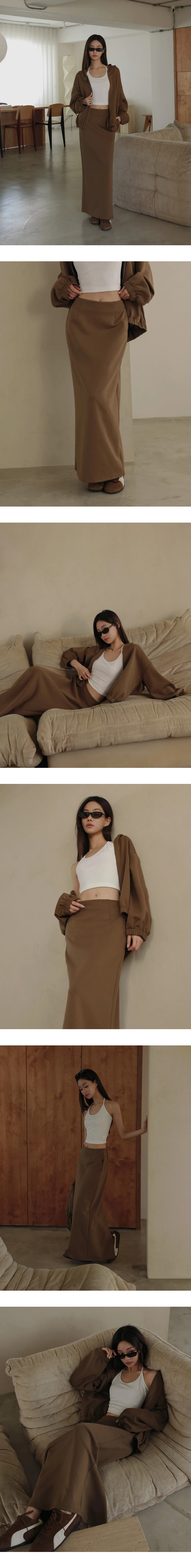 Soft Stretch Cotton Basic High Waist Jersey Maxi Skirt Soft Stretch Cotton Basic High Waist Jersey Maxi Skirt