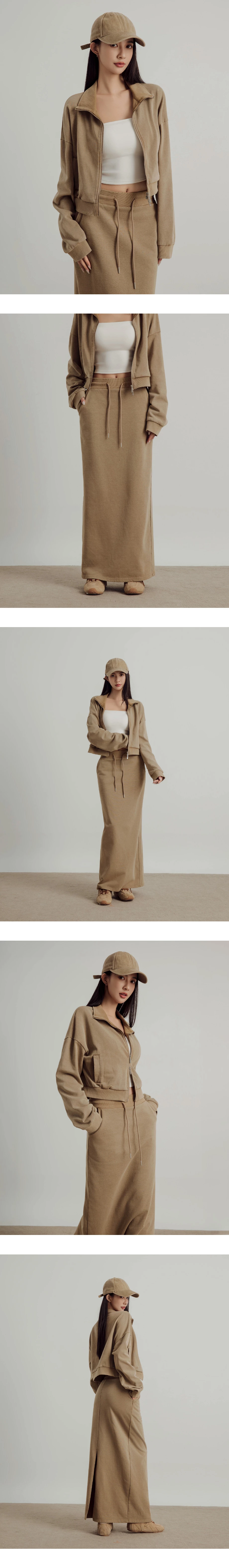 Soft Cotton Blend Drawstring Waist Maxi Skirt with Side Pocket Detail Soft Cotton Blend Drawstring Waist Maxi Skirt with Side Pocket Detail