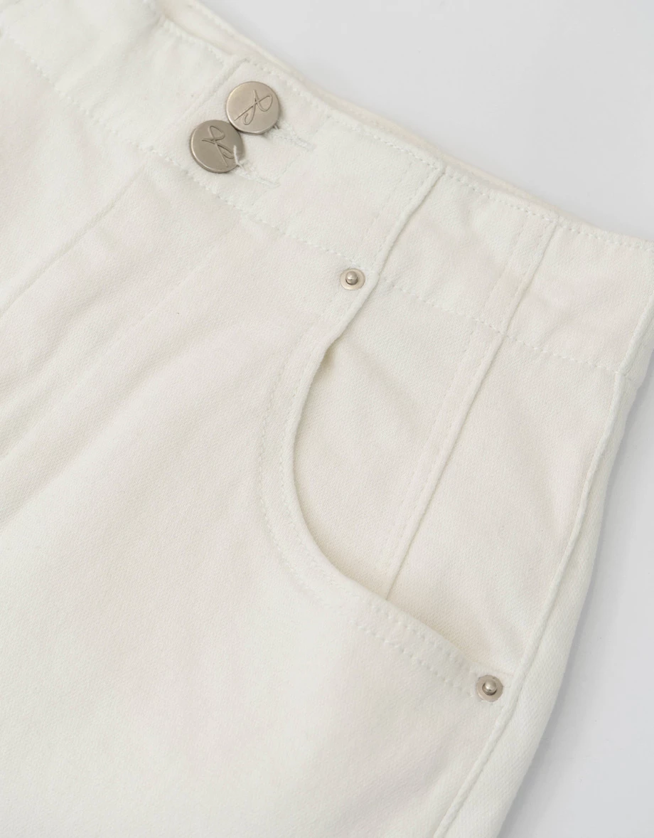 【AIRY HOURGLASS】Perfect Waistline Double Button Front Slit Fleece Lined Straight Maxi Skirt