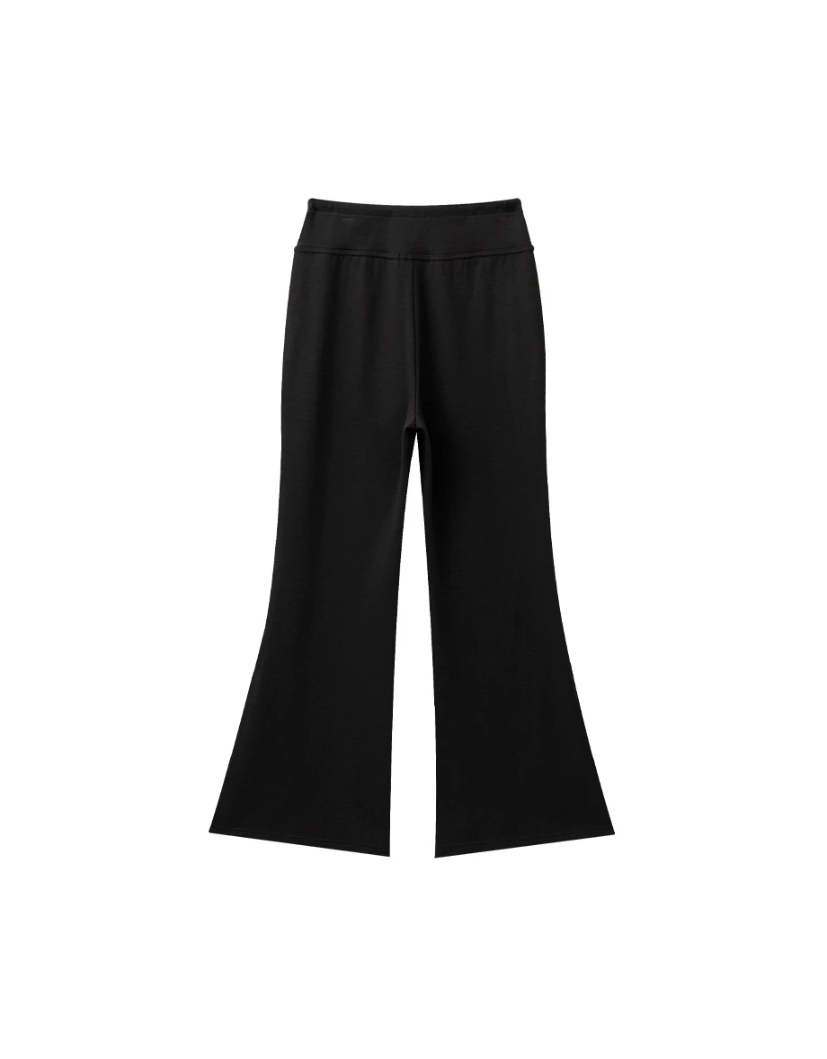 【Heat Tech】High Waisted Drawstring Soft Flare Lounge Pants 【Heat Tech】High Waisted Drawstring Soft Flare Lounge Pants