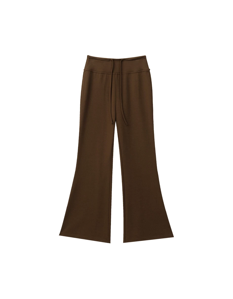 【Heat Tech】High Waisted Drawstring Soft Flare Lounge Pants 【Heat Tech】High Waisted Drawstring Soft Flare Lounge Pants