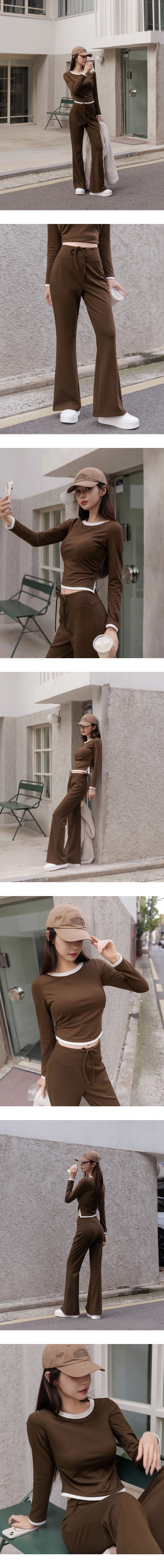 【Heat Tech】High Waisted Drawstring Soft Flare Lounge Pants 【Heat Tech】High Waisted Drawstring Soft Flare Lounge Pants