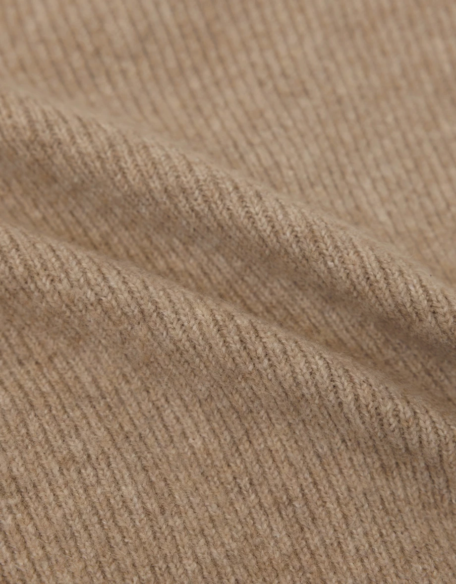 Soft Knit Wide Leg Pants with Elastic Rib Waistband