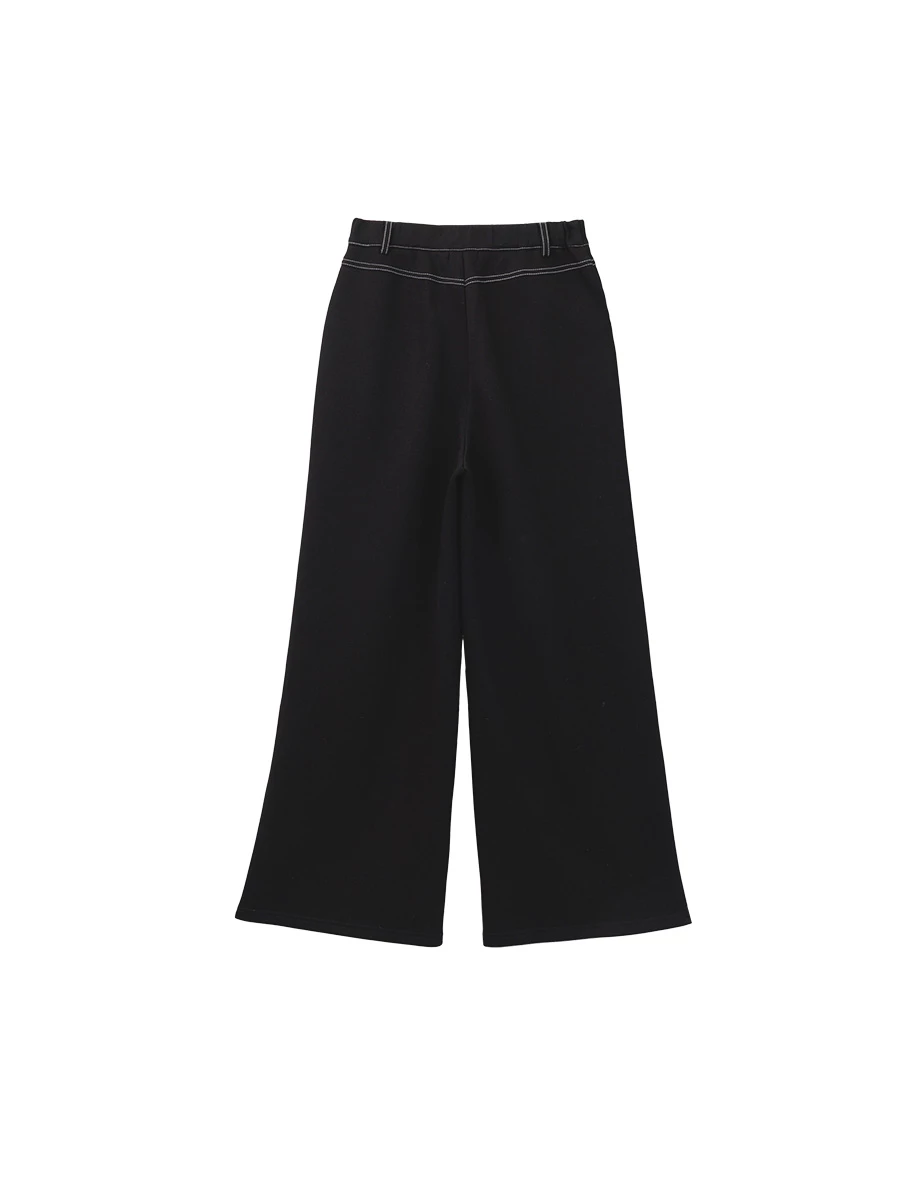 Soft Cotton Blend Straight Leg Lounge Pants with Pockets Soft Cotton Blend Straight Leg Lounge Pants with Pockets