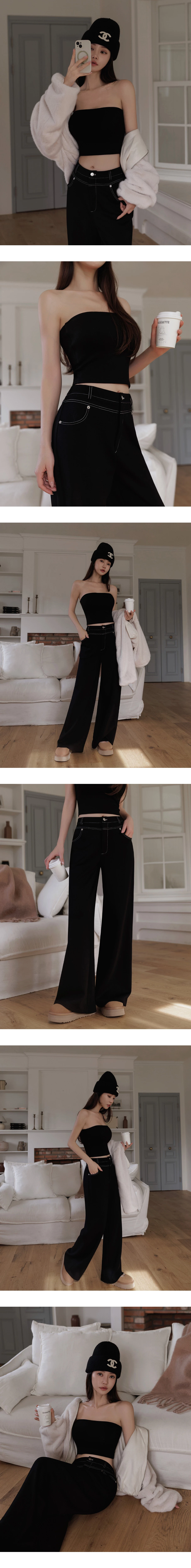 Soft Cotton Blend Straight Leg Lounge Pants with Pockets Soft Cotton Blend Straight Leg Lounge Pants with Pockets