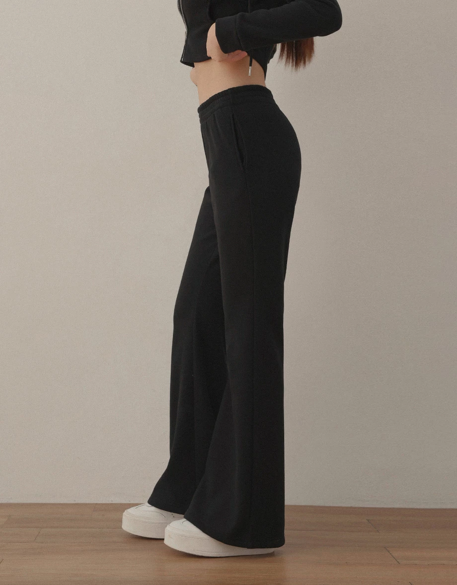 Low Rise Elastic Waist Comfy Flare Sweatpants Low Rise Elastic Waist Comfy Flare Sweatpants