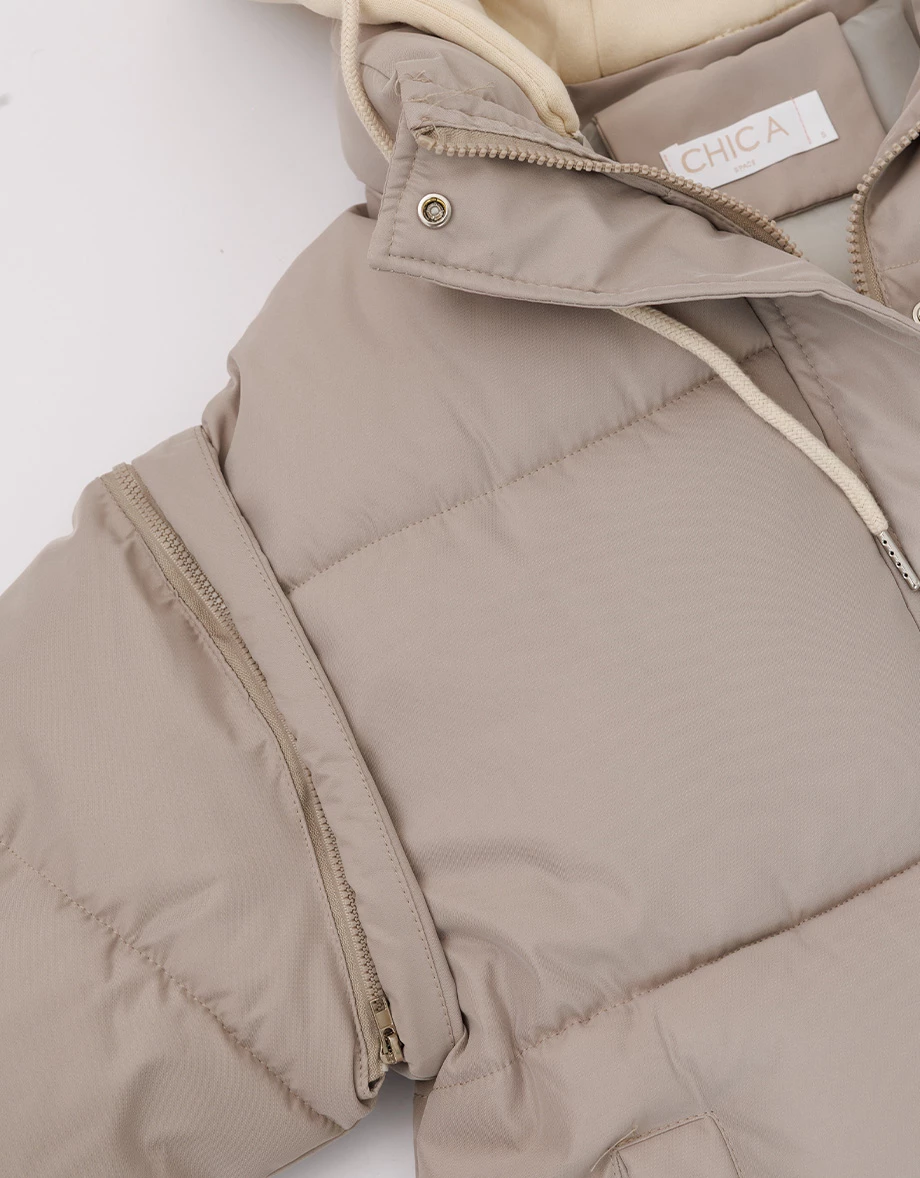 Oversized Convertible Hooded Puffer Jacket Oversized Convertible Hooded Puffer Jacket