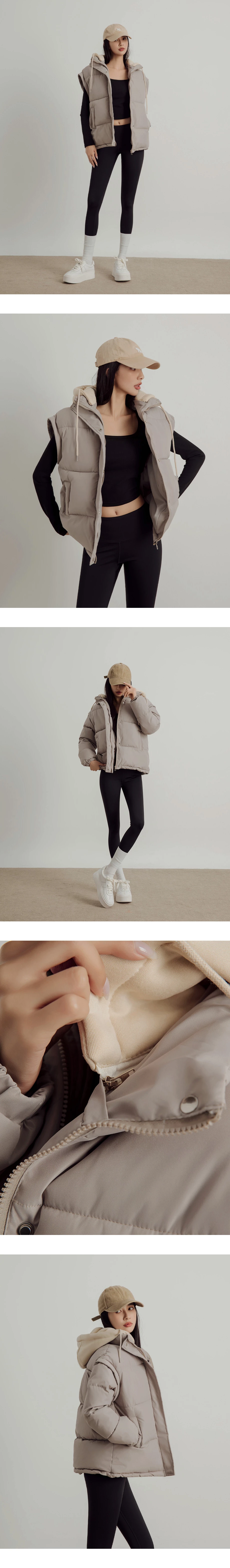 Oversized Convertible Hooded Puffer Jacket Oversized Convertible Hooded Puffer Jacket