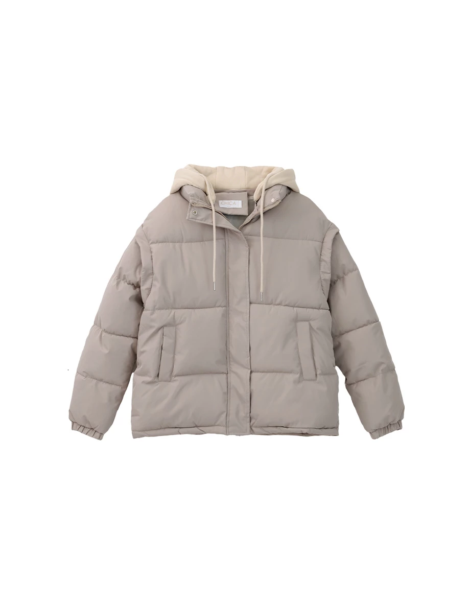 Oversized Convertible Hooded Puffer Jacket