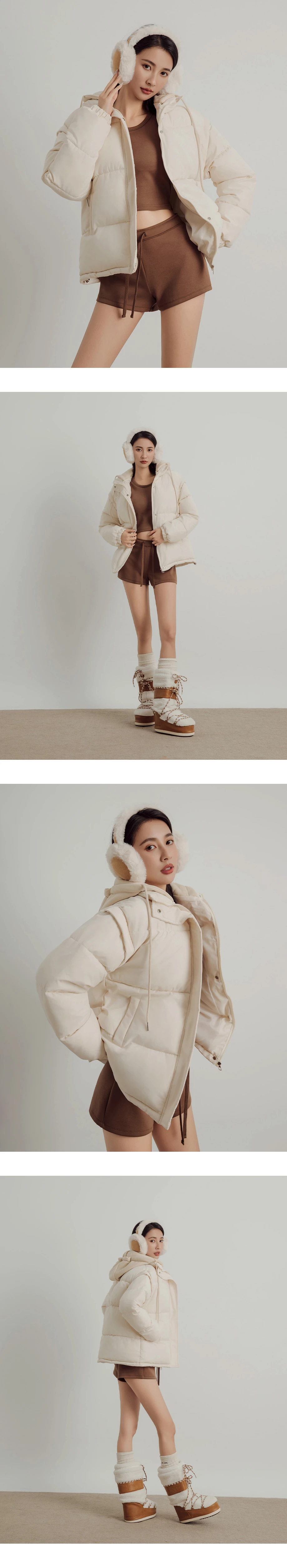 Oversized Convertible Hooded Puffer Jacket Oversized Convertible Hooded Puffer Jacket