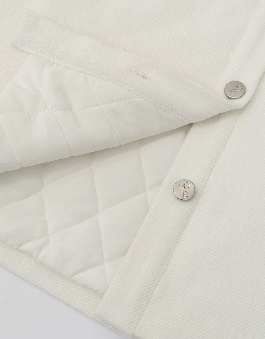 Oversized Collared Button Up Shirt Jacket with Front Flap Pockets