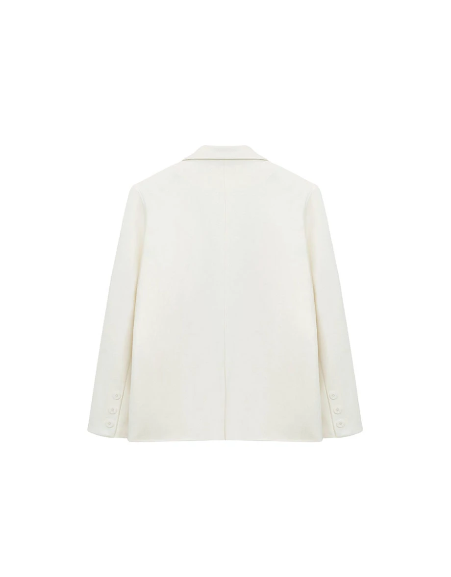 Oversized Double Button Casual Suit Blazer (with Shoulder Pads)