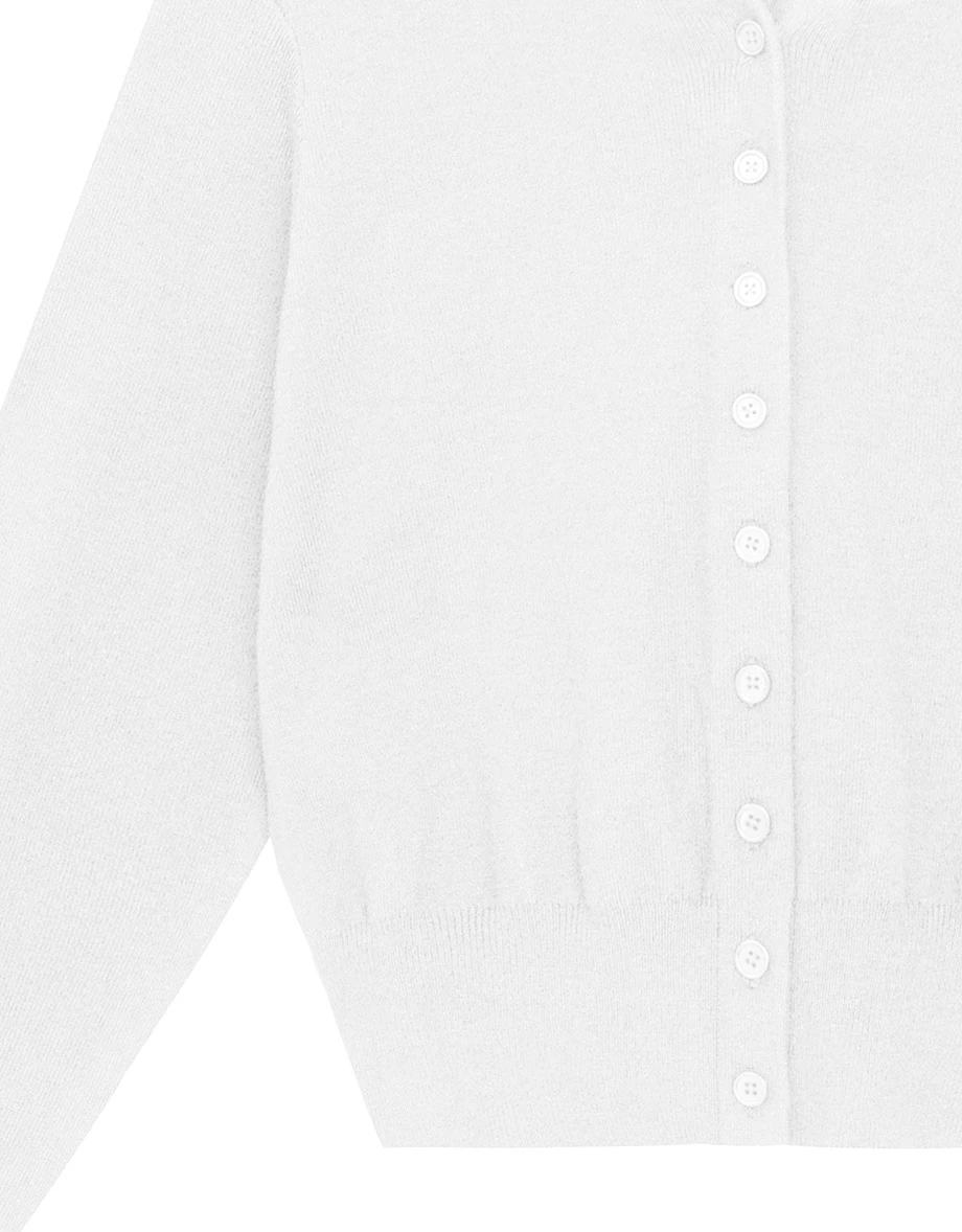 Soft Knit Hooded Button Down Cropped Cardigan