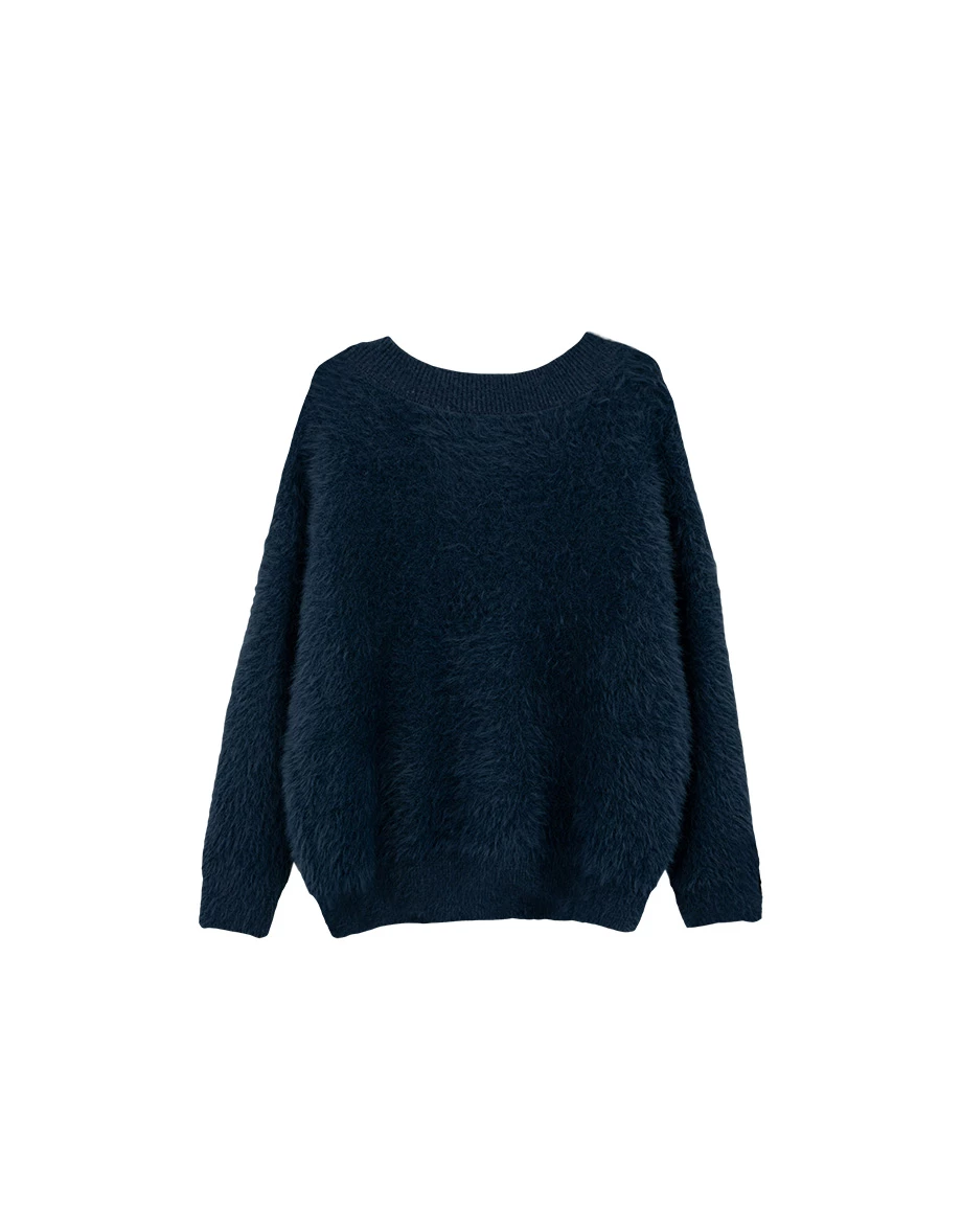 Soft Fuzzy Convertible Neckline Sweater Soft Fuzzy Convertible Neckline Sweater