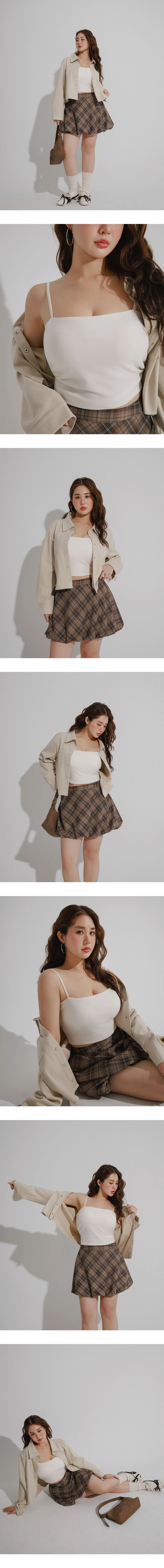 WARM↑UP薄感好身材 側抓皺平口細肩帶BRA TOP