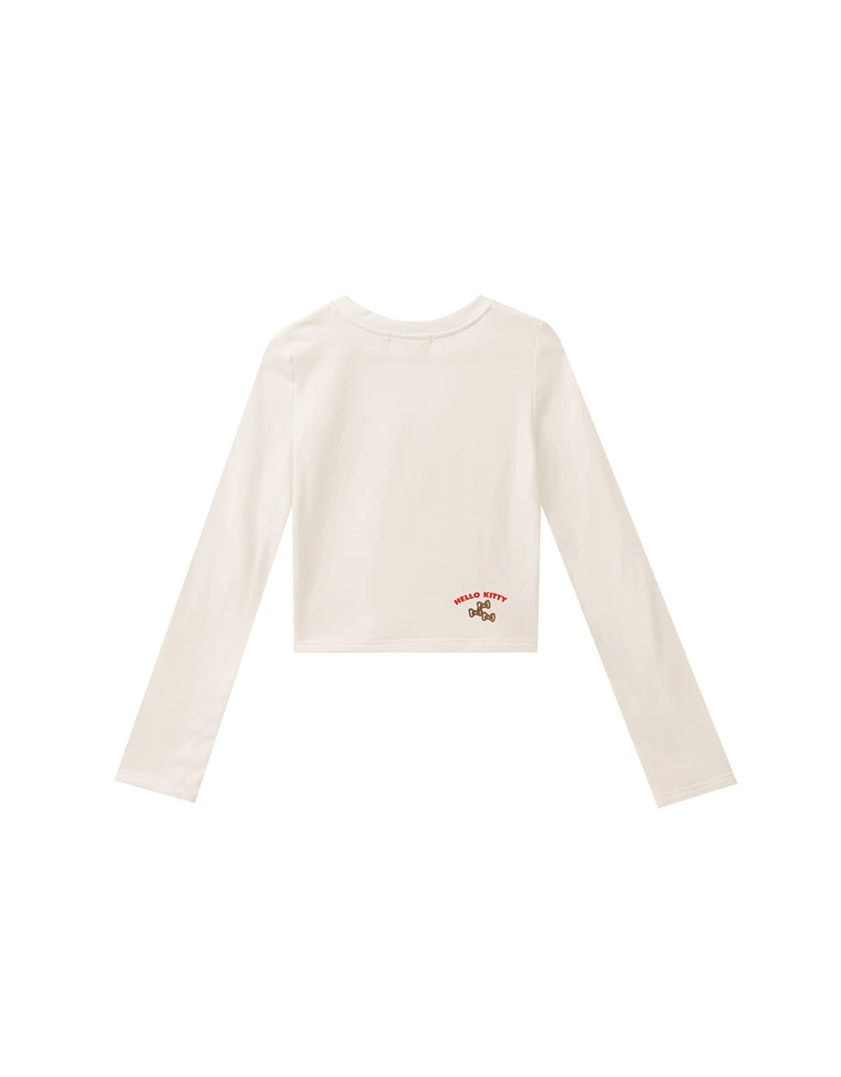 【Hello Kitty Collaboration】Classic Graphic Fitted Long Sleeve Top 【Hello Kitty Collaboration】Classic Graphic Fitted Long Sleeve Top
