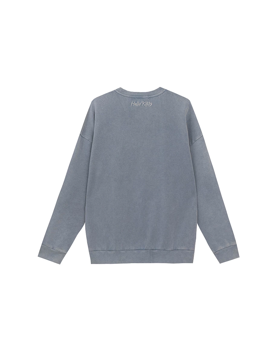 【SANRIO Collab】Sanrio Collaboration Character Outline Embroidered Sweatshirt (Unisex)