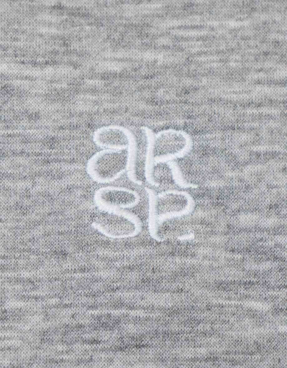 【AIRY HOURGLASS】AIR SPACE Logo Embroidery Cropped Zip Up Hooded Fitted Knit Jacket