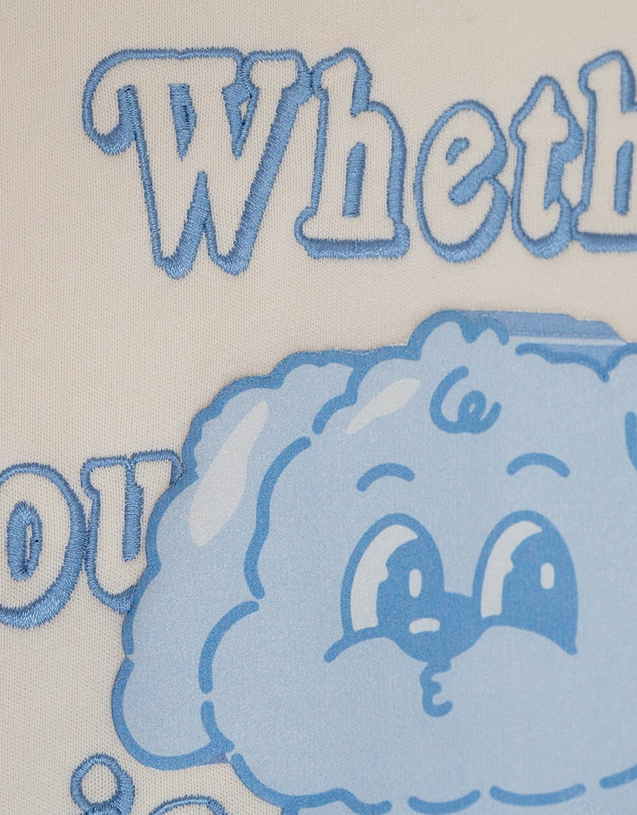 【Lyra & Toby】Character Print Oversized Crewneck Sweatshirt