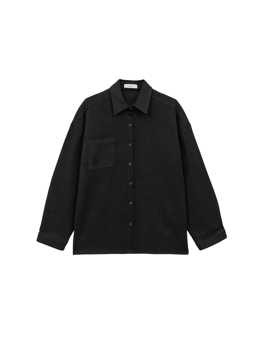 【Lyra & Toby】Character Patch Oversized Shirt Blouse