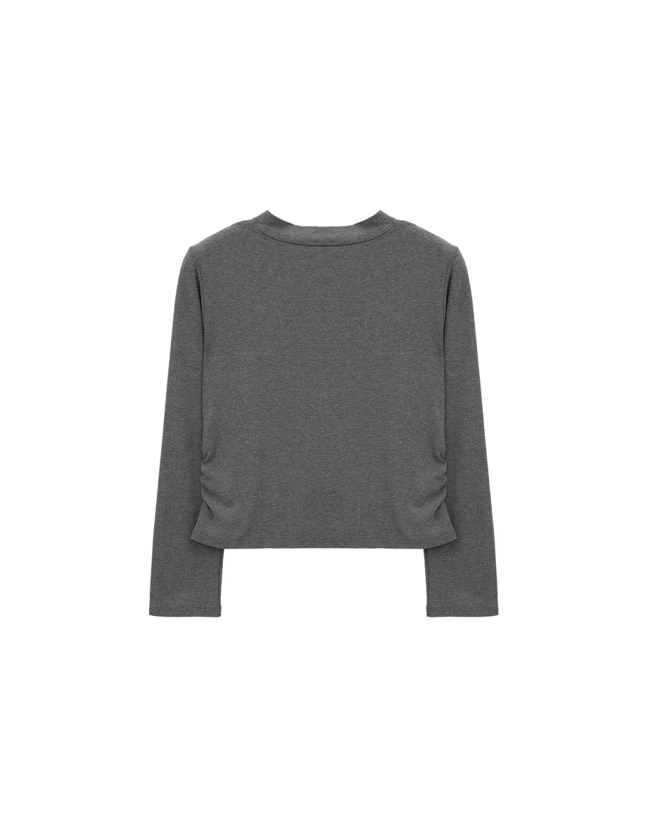 Asymmetric Cut Out Choker Neck Cropped Top