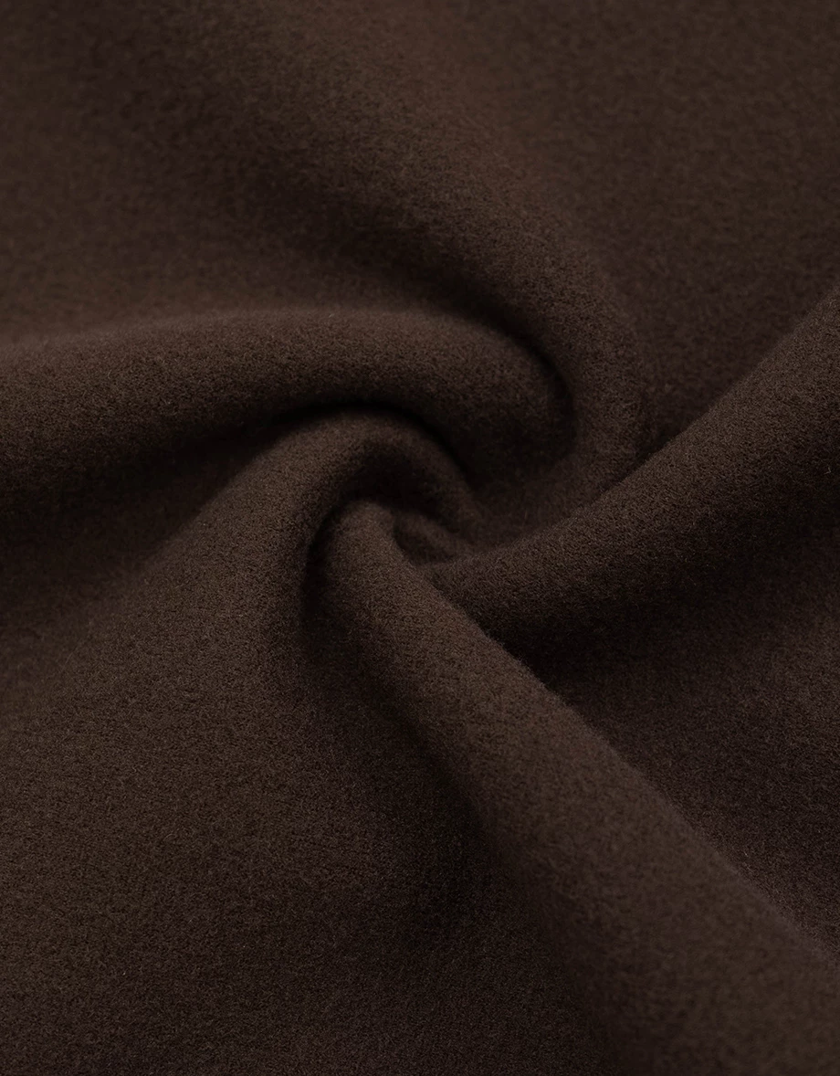 Fleece Lined Oversized One Shoulder Sweatshirt with AIR SPACE Logo Embroidery Fleece Lined Oversized One Shoulder Sweatshirt with AIR SPACE Logo Embroidery