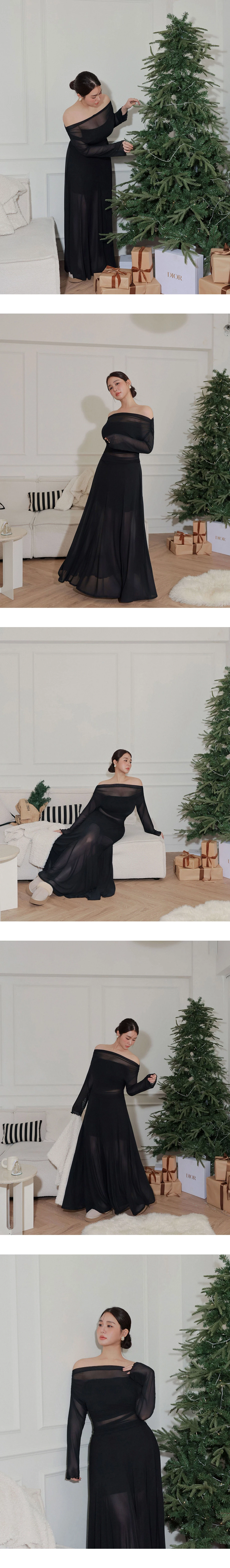 Chiffon Feel Semi Sheer Flowy Maxi Skirt Chiffon Feel Semi Sheer Flowy Maxi Skirt