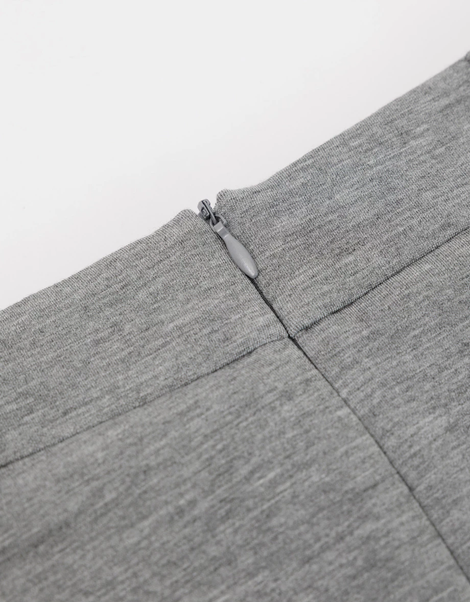 High Waisted Sleek Front Wrap Asymmetric Hem Mini Skirt High Waisted Sleek Front Wrap Asymmetric Hem Mini Skirt