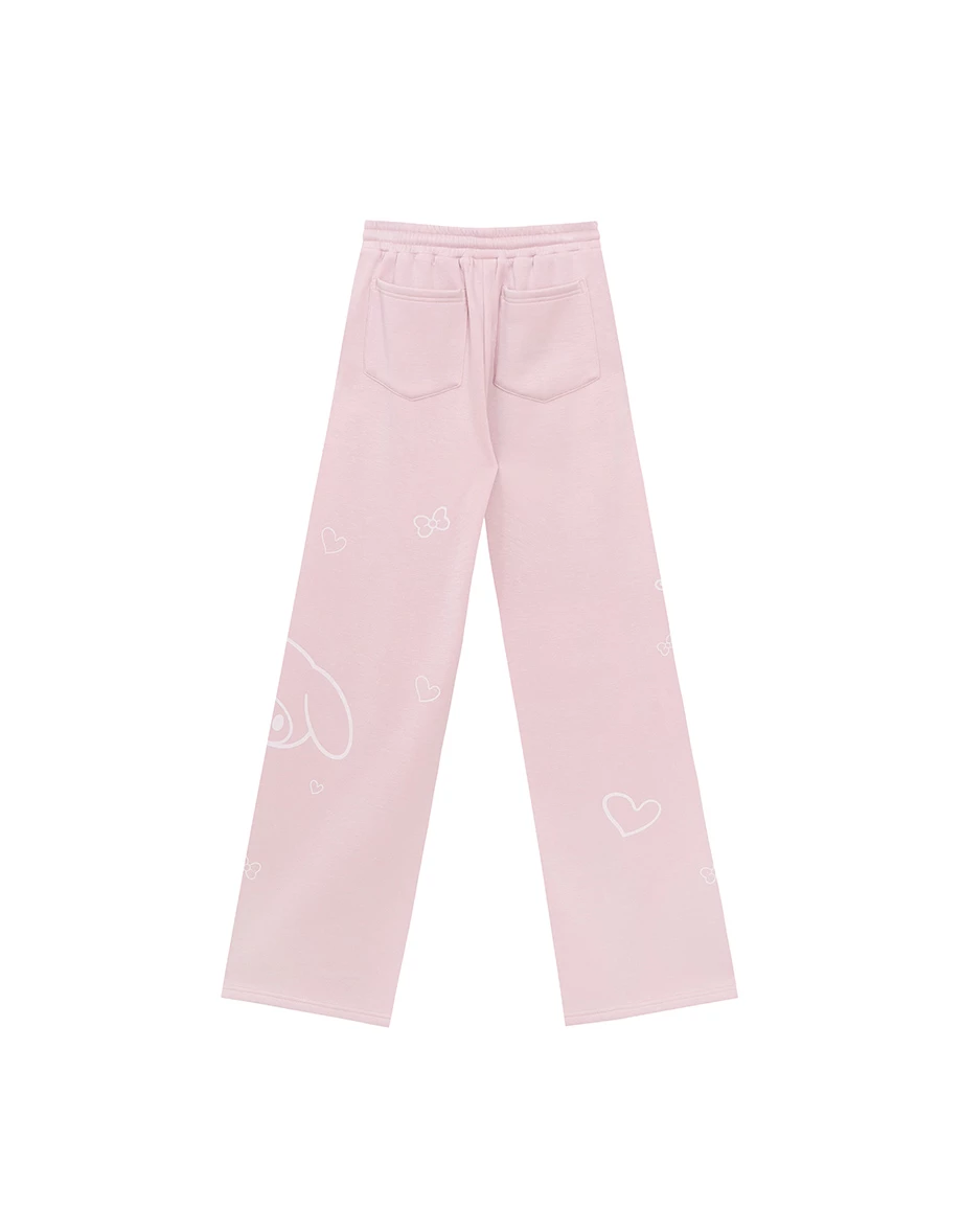 【SANRIO Collab】Sanrio Collaboration Character Printed Wide Leg Sweatpants