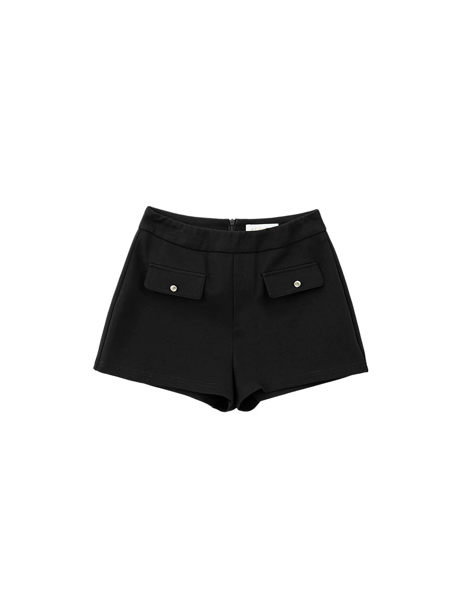 AIRY HOURGLASS Tailored High Waist Flap Pocket Shorts AIRY HOURGLASS Tailored High Waist Flap Pocket Shorts