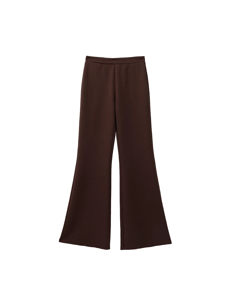 Soft Stretch High Waisted Flare Leg Fitted Trousers Soft Stretch High Waisted Flare Leg Fitted Trousers