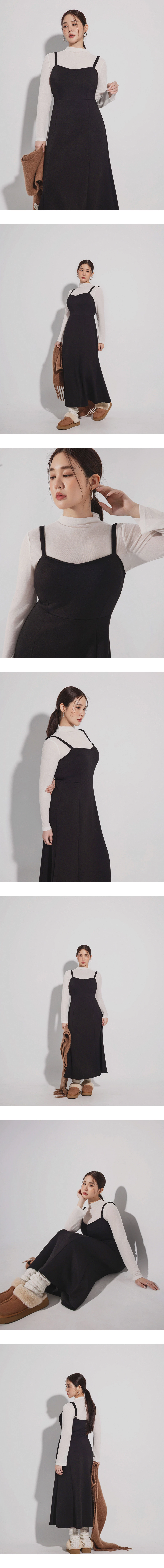 Solid Color Soft Knit Spaghetti Strap Padded Maxi Dress Solid Color Soft Knit Spaghetti Strap Padded Maxi Dress