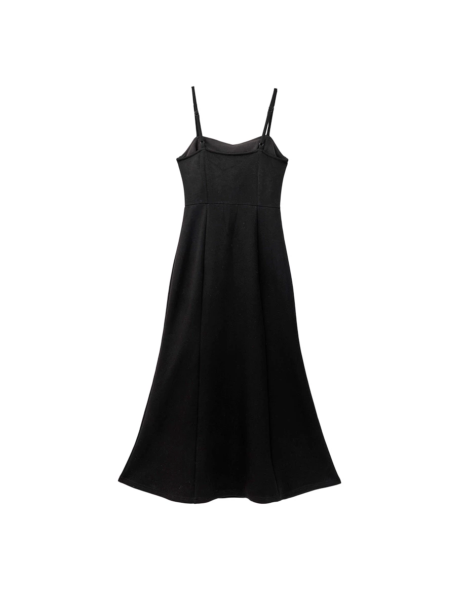 Solid Color Soft Knit Spaghetti Strap Padded Maxi Dress Solid Color Soft Knit Spaghetti Strap Padded Maxi Dress