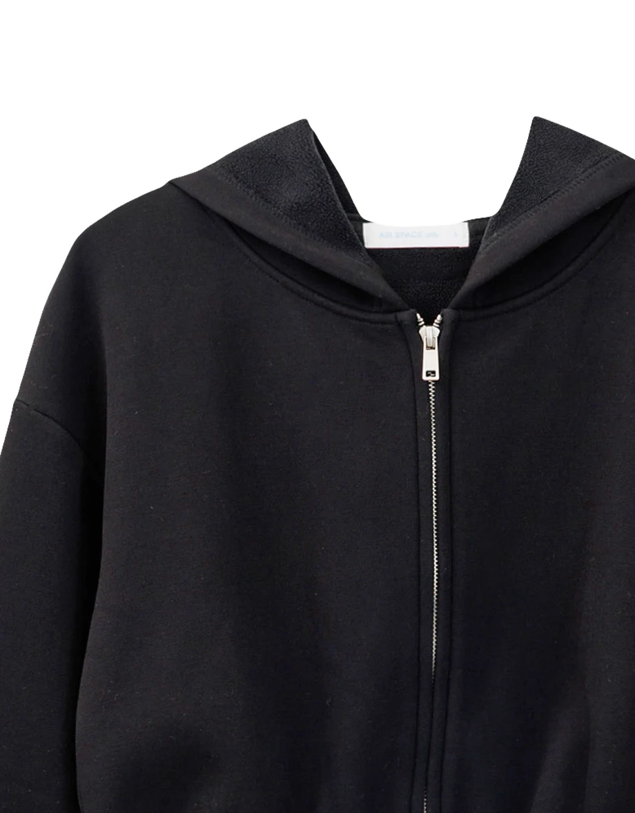 Basic Soft Cotton Blend Zip Up Hoodie Jacket Basic Soft Cotton Blend Zip Up Hoodie Jacket