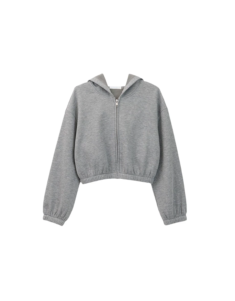 Basic Soft Cotton Blend Zip Up Hoodie Jacket Basic Soft Cotton Blend Zip Up Hoodie Jacket