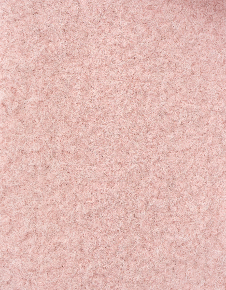 Soft Fuzzy Cropped Button Up Jacket with Classic Collar Design Soft Fuzzy Cropped Button Up Jacket with Classic Collar Design