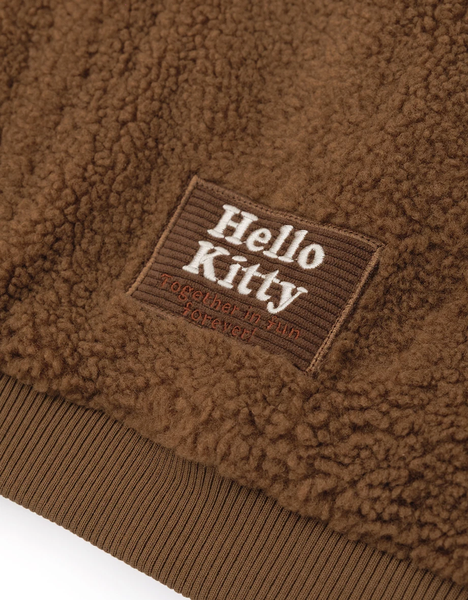 【Hello Kitty Collaboration】Fluffy Fleece Zip Up Jacket 【Hello Kitty Collaboration】Fluffy Fleece Zip Up Jacket