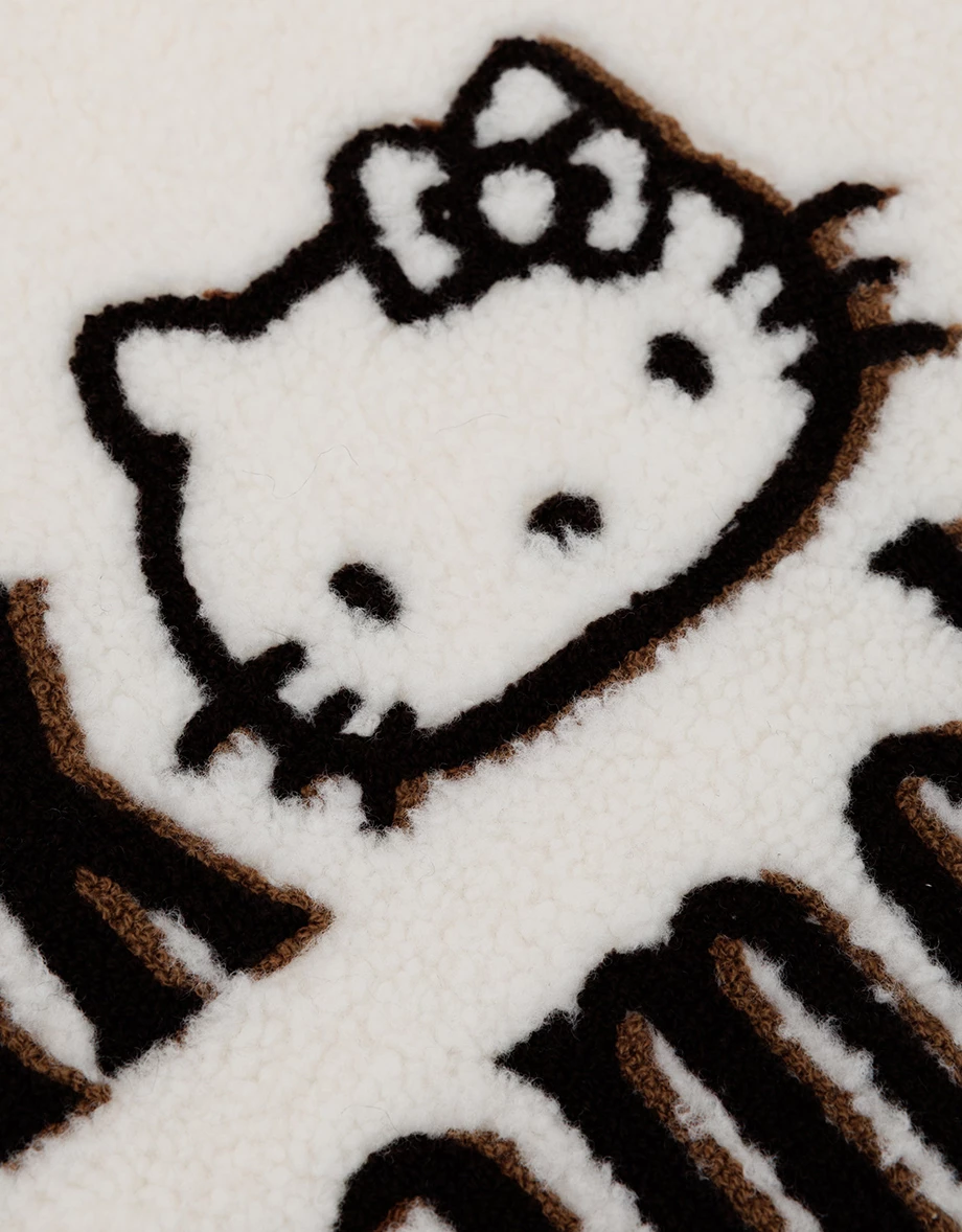 【Hello Kitty Collaboration】Fluffy Fleece Zip Up Jacket 【Hello Kitty Collaboration】Fluffy Fleece Zip Up Jacket